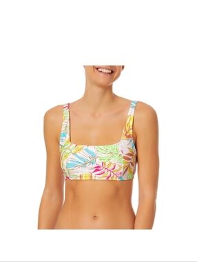 No Boundaries Junior's Tricot Print Bikini Top Multicolor Size S(3-5)